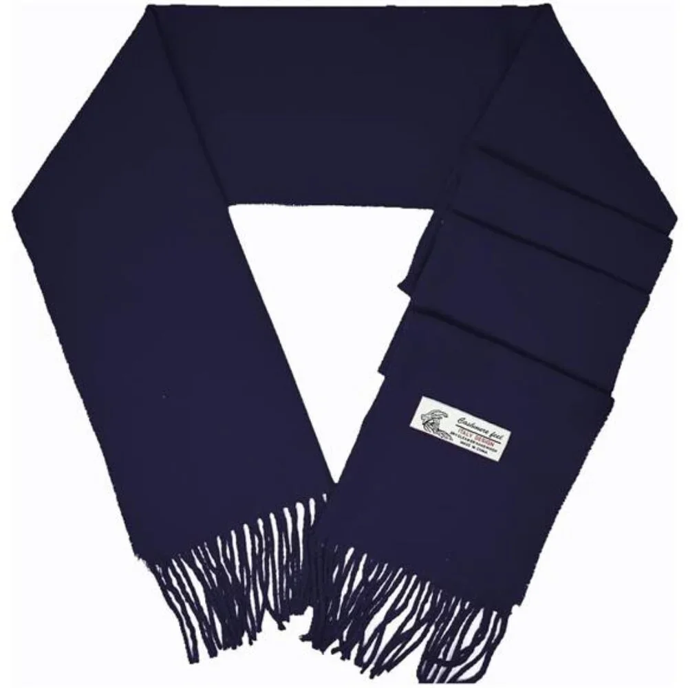Unisex Plain Solid Color Winter Scarf Cashmere Feel Soft Classic
